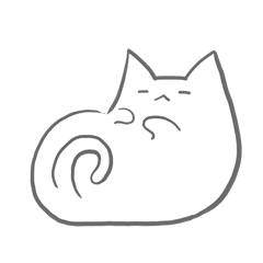 A Round and square cat – LINE stickers | LINE STORE