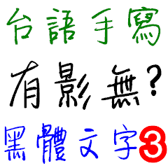 Taiwanese Text Handwriting - 3