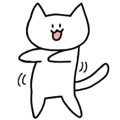 Dancing cat Sticker