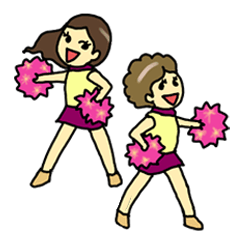 Lineスタンプご紹介 チアダンス編 きょんここのイラストスタンド Lineスタンプご紹介 チアダンス編 きょんここのイラストスタンド