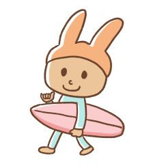 Rabbit surfer