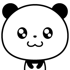 Round, cute panda(honorific)