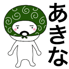 Thief's neme sticker Akina
