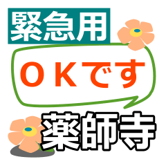 Emergency use[yakushiji]name Sticker
