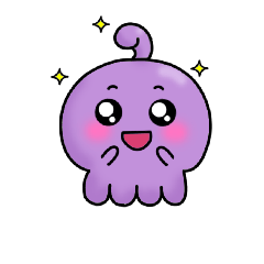 Cute Purple Octopus Cipow