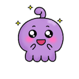 Cute Purple Octopus Cipow
