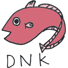 DNK Fish Sticker.