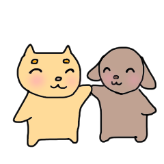 MyToy Poodle and Shiba are Good Friends.