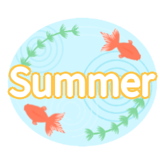 summer sticker of japan