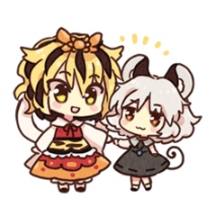 Touhou Project Syou and Naz Sticker.