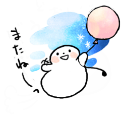 mochi snowman