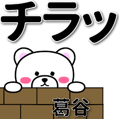 葛谷専用デカ文字