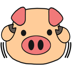 Cute pig BUTAMA's message series 3