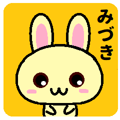 Miduki is a rabbit