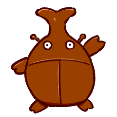 Chubby insect Kabu-chan