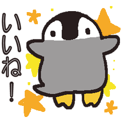 Positive penguin Sticker kocyan.