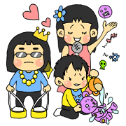 Daily life of 3 playful sisters