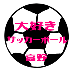 Love Soccerball TAKANO Sticker