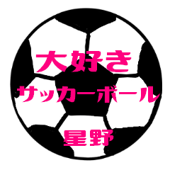 Love Soccerball HOSHINO Sticker