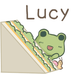 打麵蛙(日常實用) - 姓名【Lucy】專用