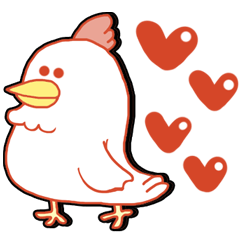 One word Cute chicken Japanese