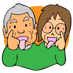 Grandpa and grandma's sticker version 3