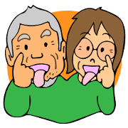 Grandpa and grandma's sticker version 3