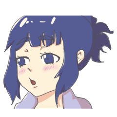 Blue Haired Hoodie Girl