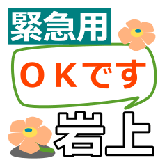 Emergency use[iwagami]name Sticker
