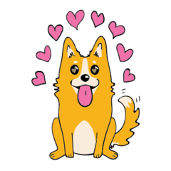 Paccy The Corgi Stickers