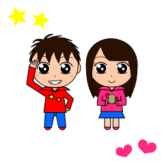 Brother & Sister Sticker