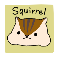 Rough Squirrel Stickers