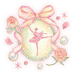 Miki Takei ballerina Sticker