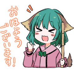Touhou Project mimi character sticker