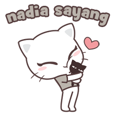 Sticker Nama : Nadia