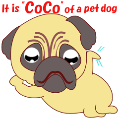 Dog`s"CoCo"(Pug dog)-English version-
