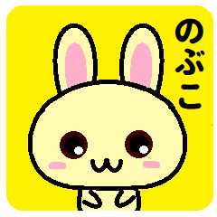 Nobuko is a rabbit