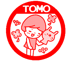 [MOVE]"TOMO" only name sticke_<seal>