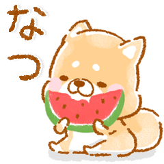 夏 いやしばいぬ 5 Line スタンプ Line Store