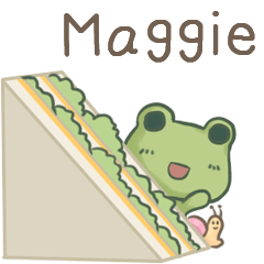 打麵蛙(日常實用) - 姓名【Maggie】專用