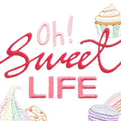 Sweet Embroidery Sticker: Bakery