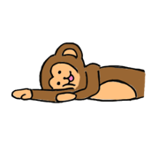 Cute funny monkey ver. no character
