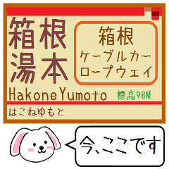 Inform station name of Hakone line