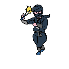 A blue ninja