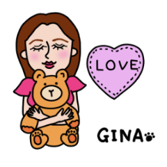 Gina only sticker