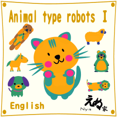 Animal type robot with message(English