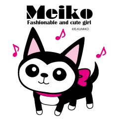 Fashionable Chihuahua dog girl Meiko