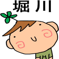 "Horikawa" dedicated name sticker.