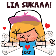 Lia KPOP Fans Sticker Nama