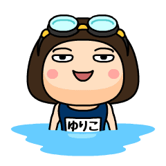 Yuriko wears swimming suit
